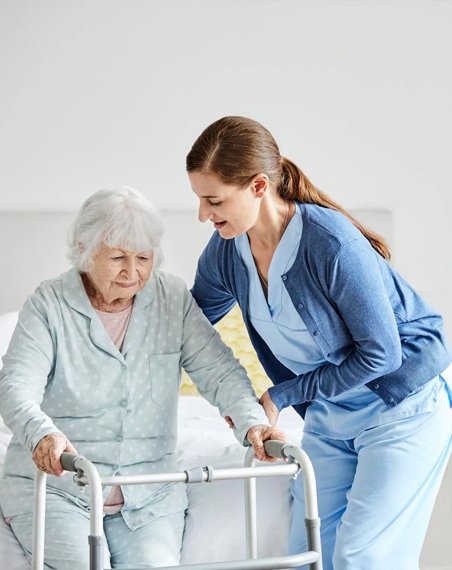 Compassionate caregiver supporting recovery and wellness through post hospital care at home services.