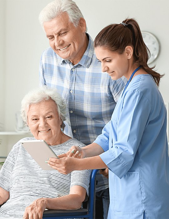 Compassionate caregiver supporting recovery through post hospital care at home with personalized attention.